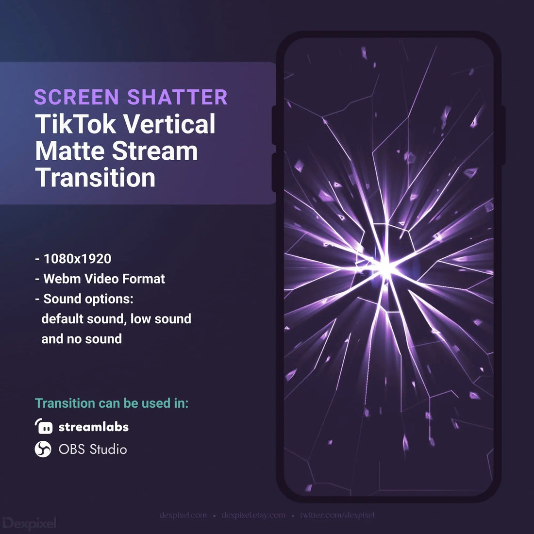 TikTok vertical matte stream transition.