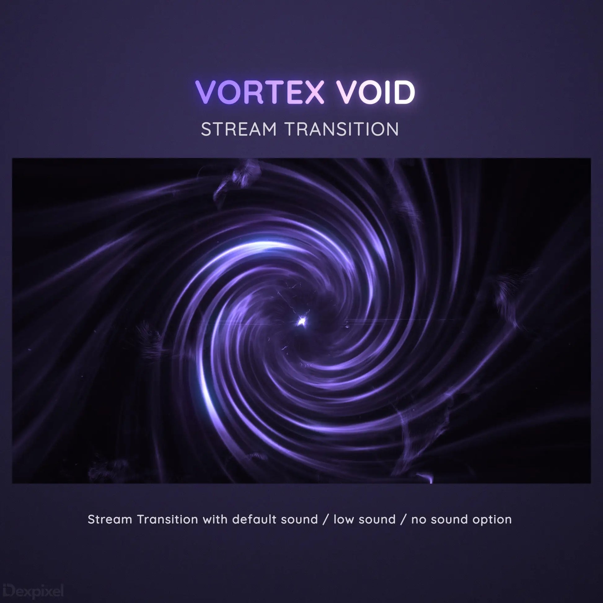 Purple spiral vortex with glowing swirling energy effects.