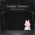 white starlight shimmer stream decoration