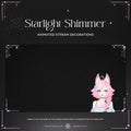 white starlight shimmer animated stream overlays