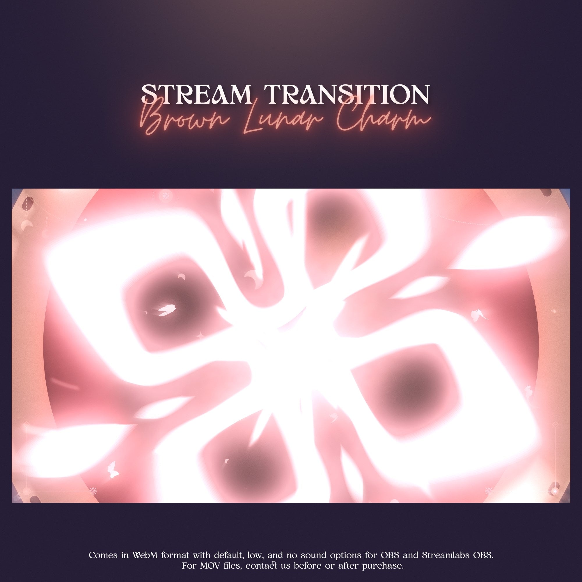  Pastel Lunar Charm Stream Transition | OBS & Streamlabs Ready