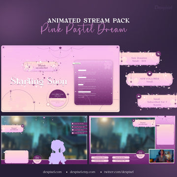 Pink Pastel Dream Celestial Stream Pack