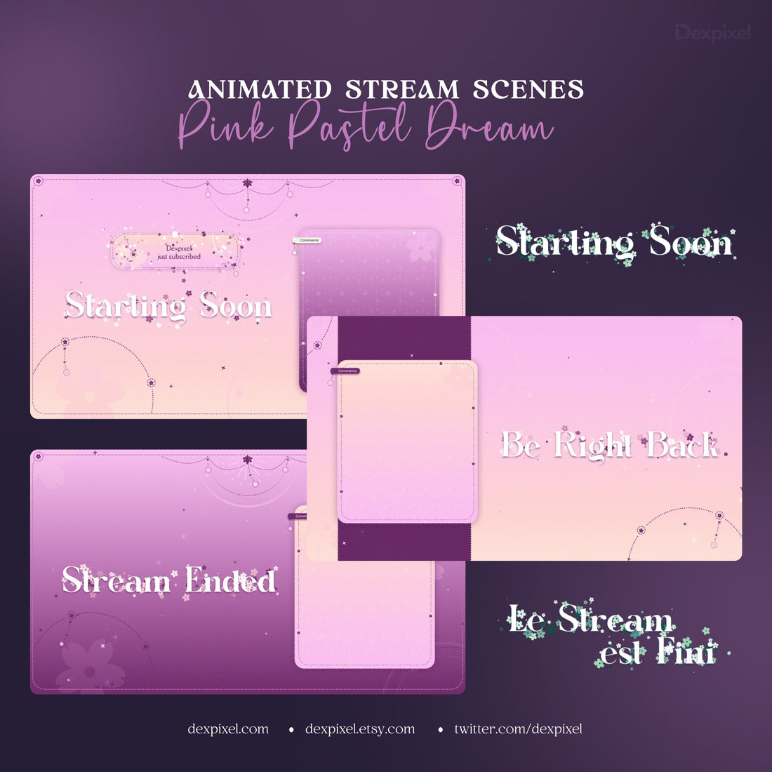 Pink Pastel Dream Celestial Stream Pack