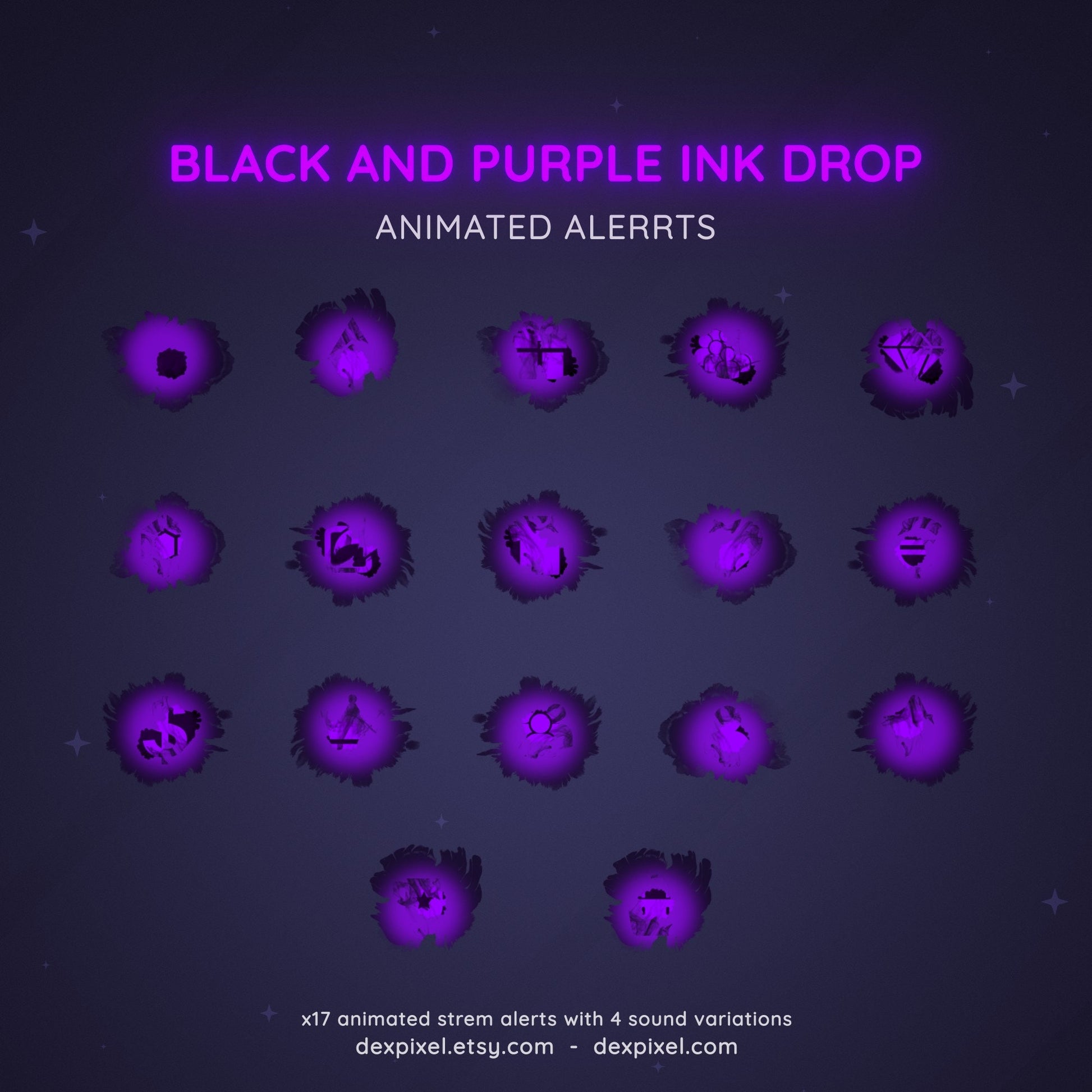 animated alert webm ink drop
