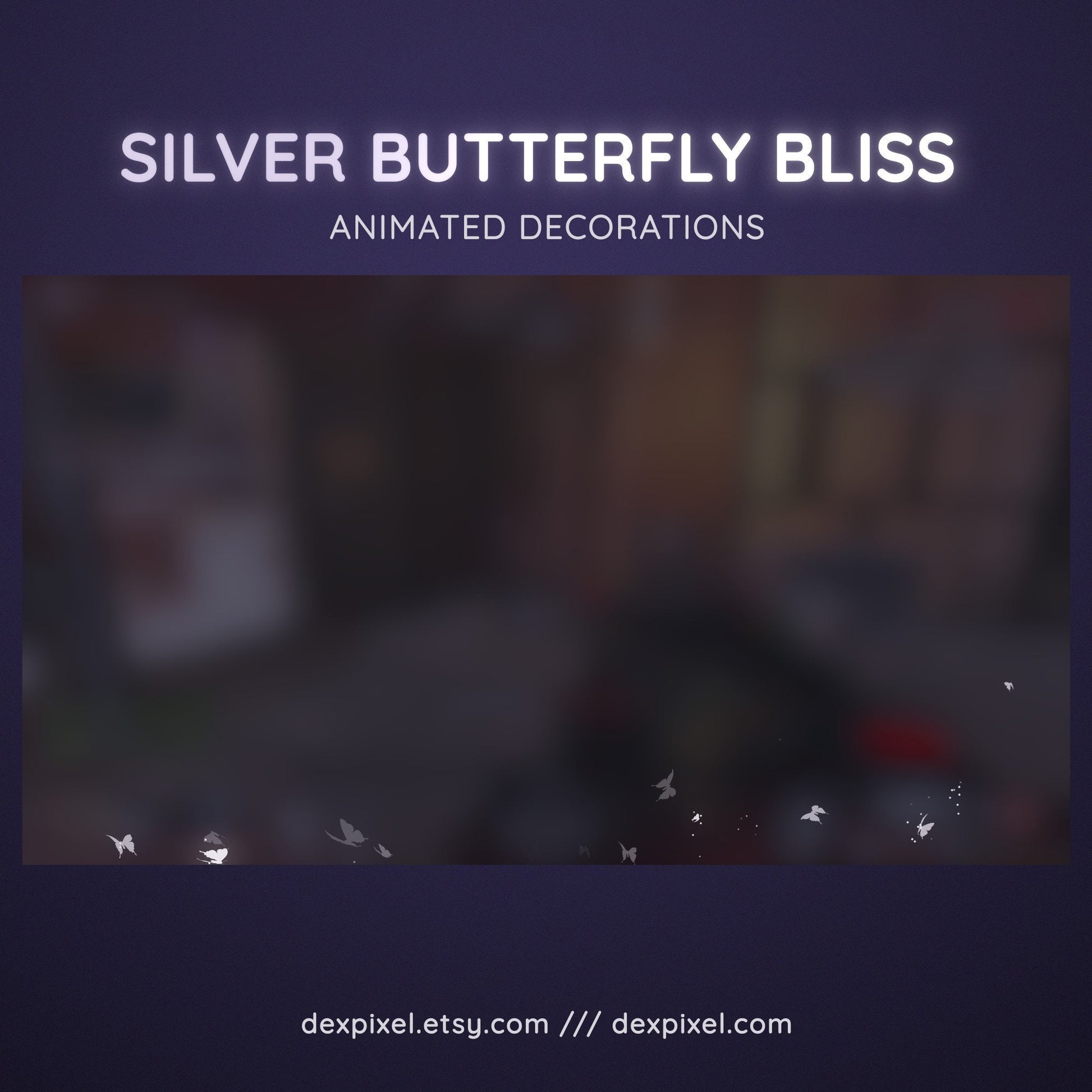 animated butterflies stream overlays