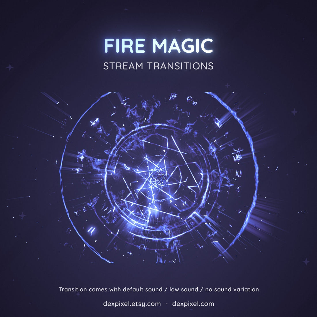 blue fire seal magic stream transition
