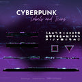  Cyberpunk Animated Twitch Pack | Glitch Stream Designs