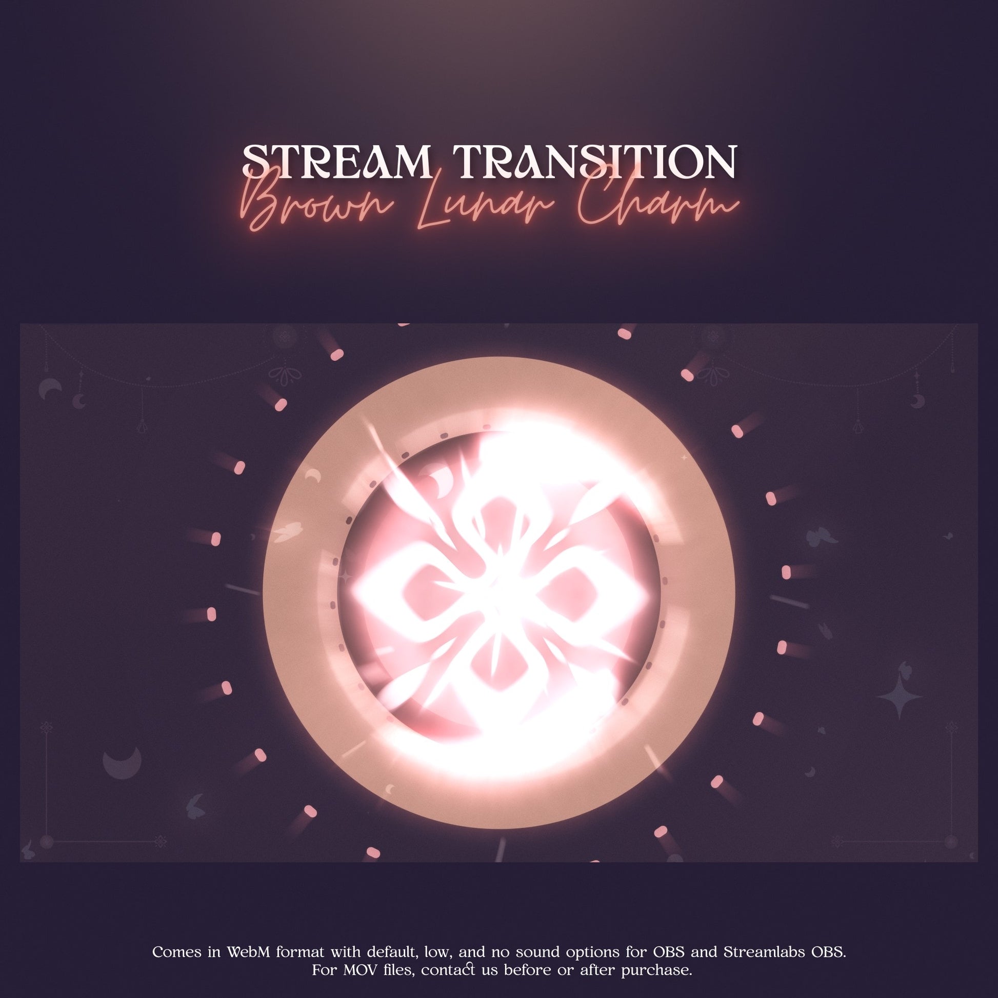 Moon-Inspired Stream Stinger | Pastel Vtuber Transition