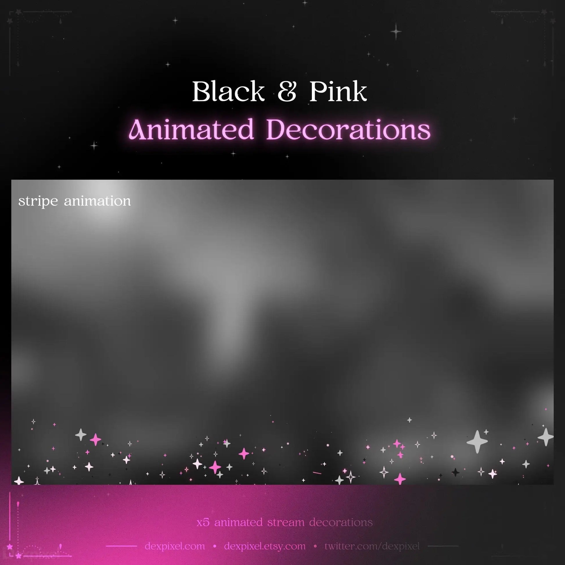 obs animated star decorations