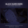 cartoon black kukri stinger stream transition
