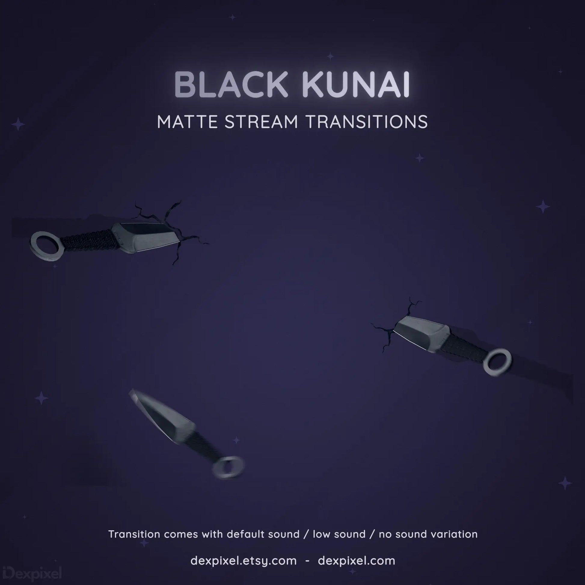 ninja style flying knife stream transition
