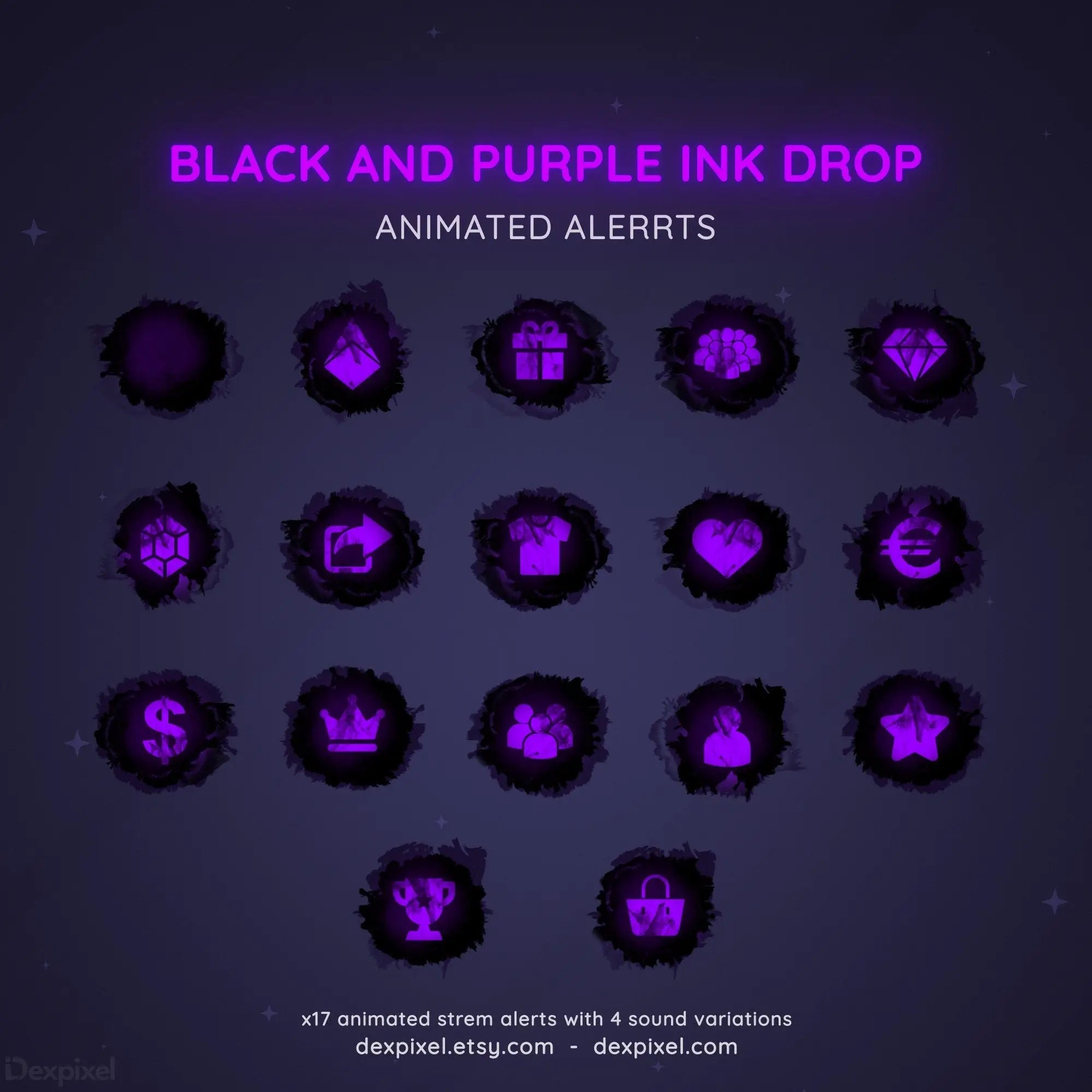 custom ink drop twitch stream alerts
