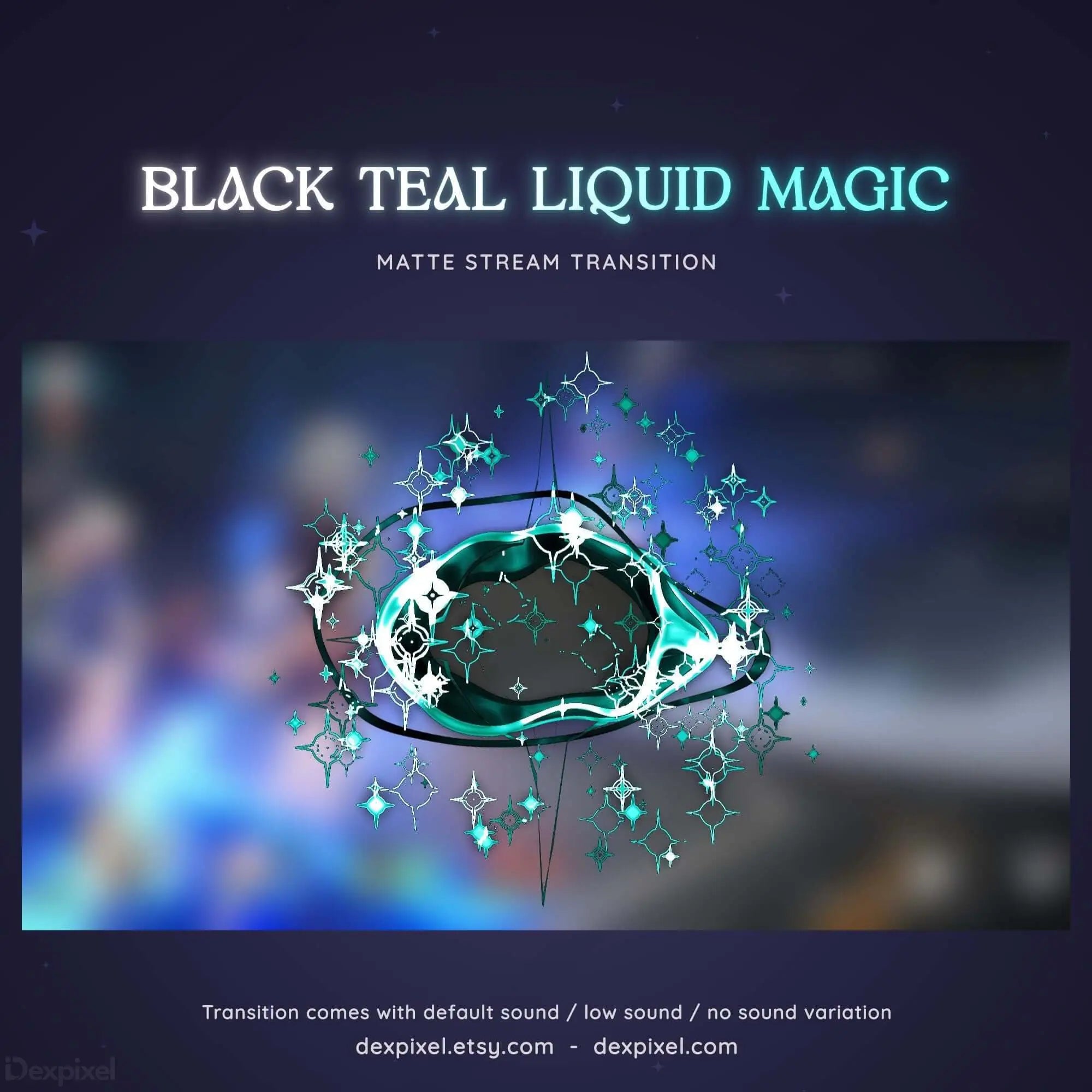 animated stinger transition colorful magic
