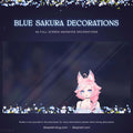 animated sakura cherry blossom decorations
