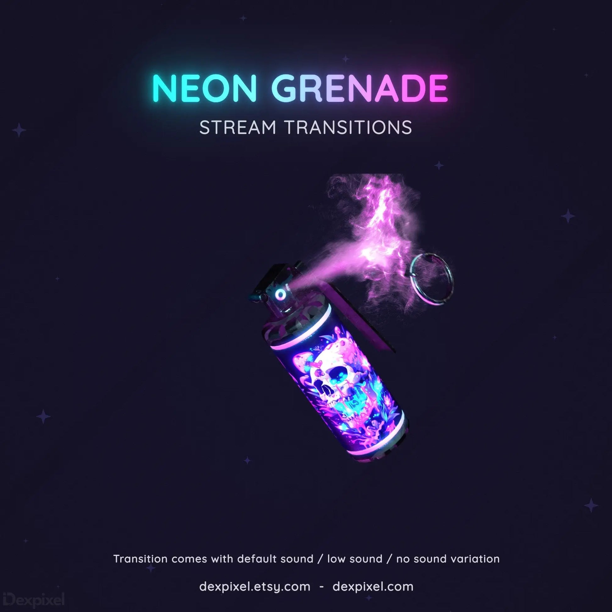 fps inspired flashbang grenade animated stream transition
