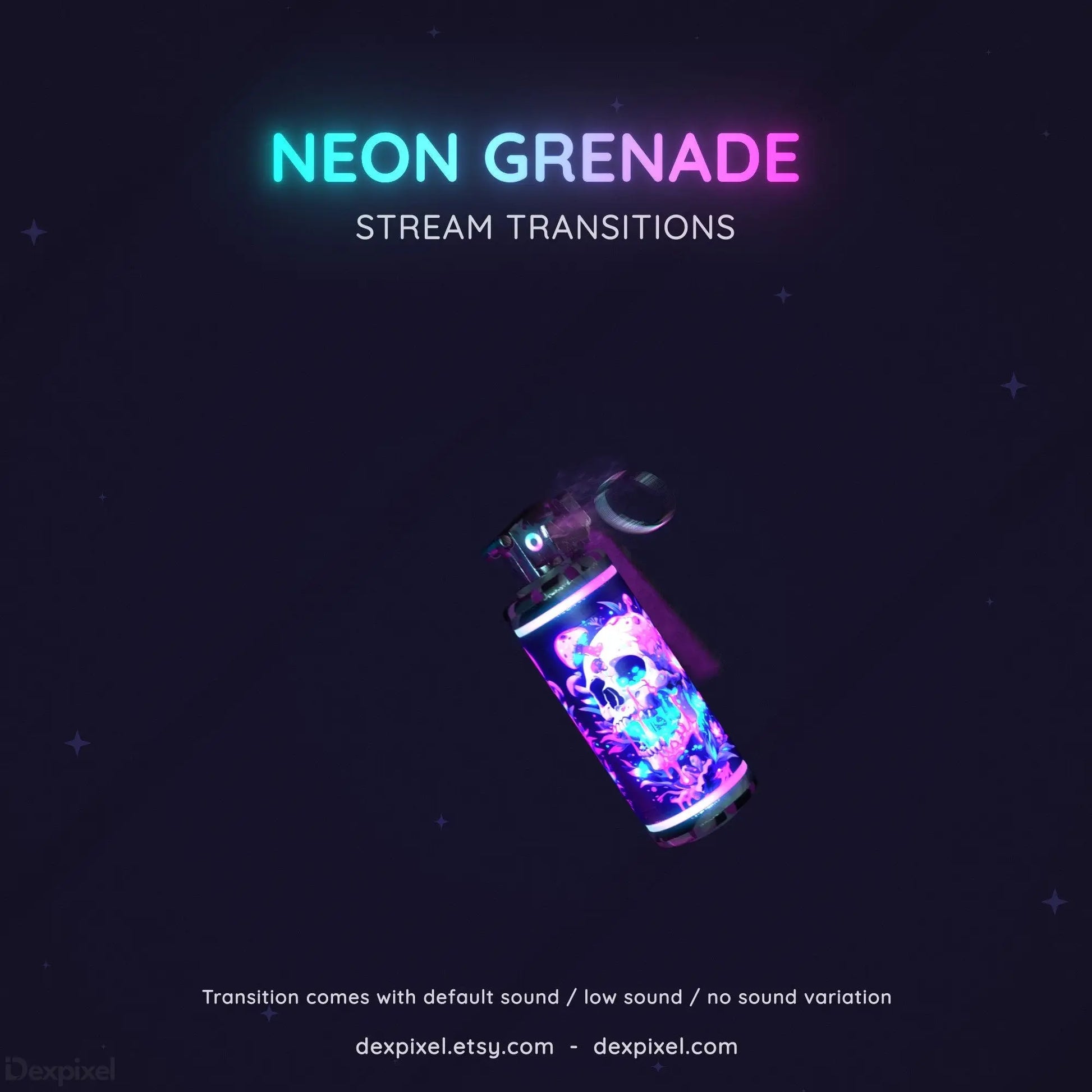 fps inspired flashbang grenade animated stream transition
