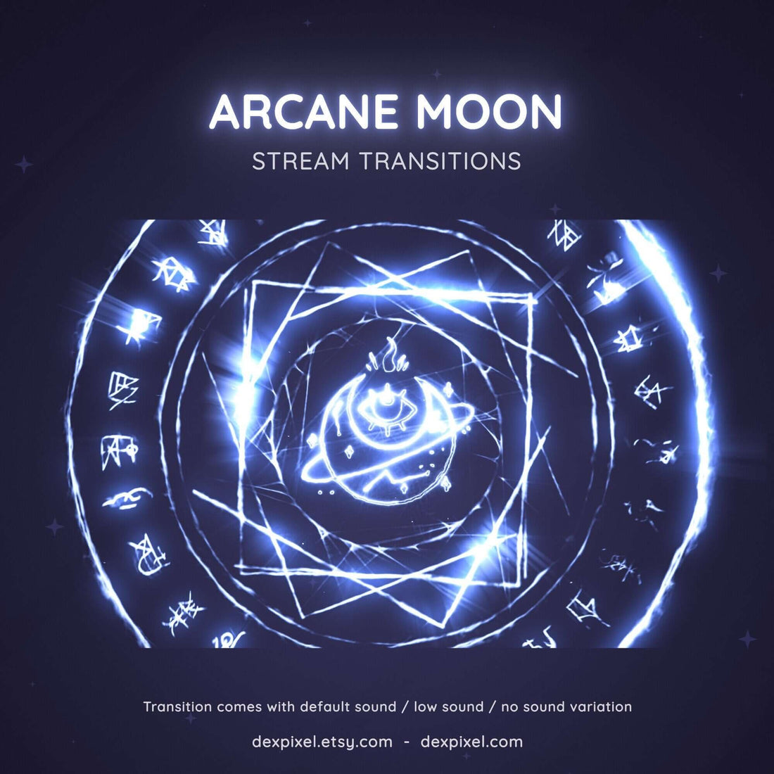 blue arcane moon stream transition
