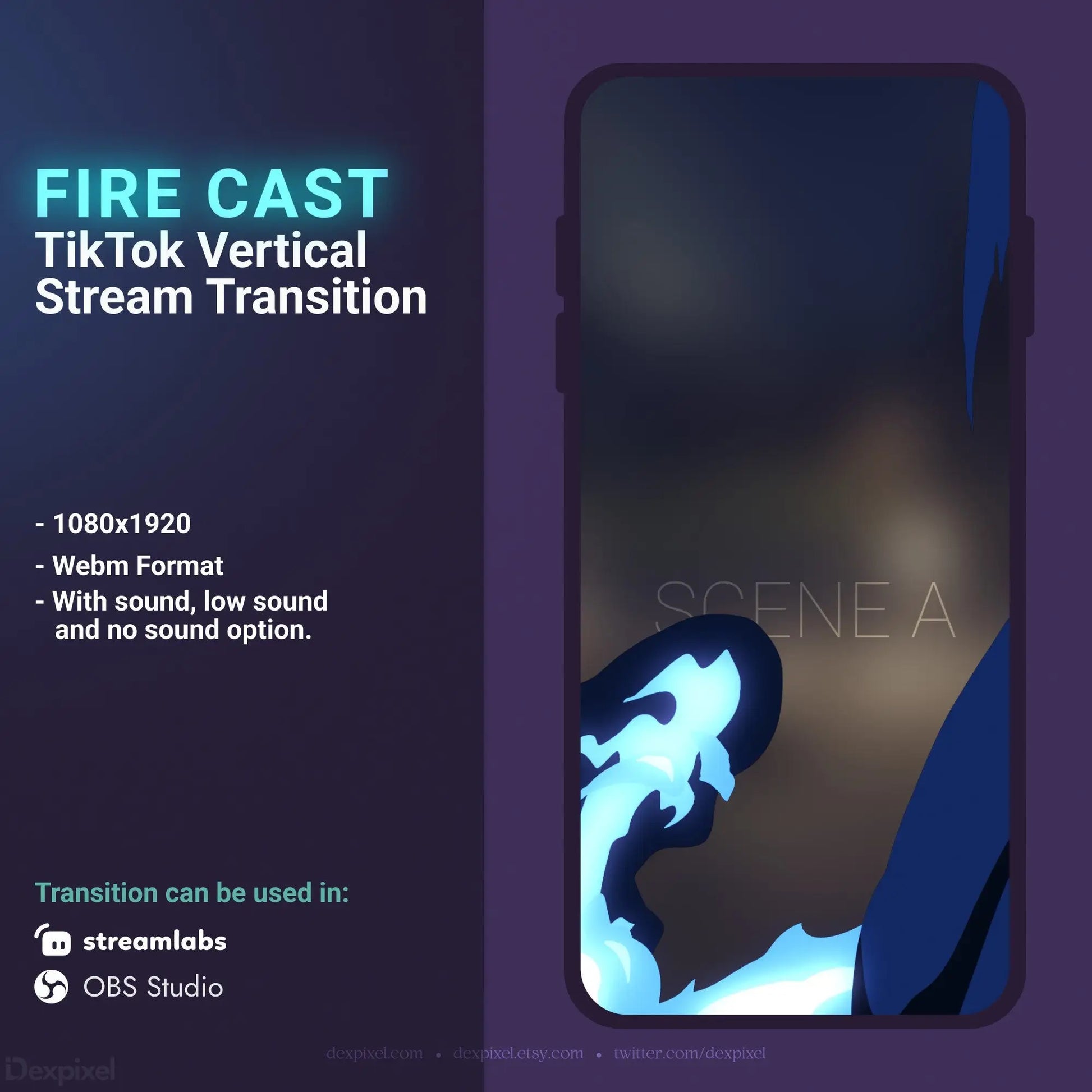 TikTok stream transition advertisement.