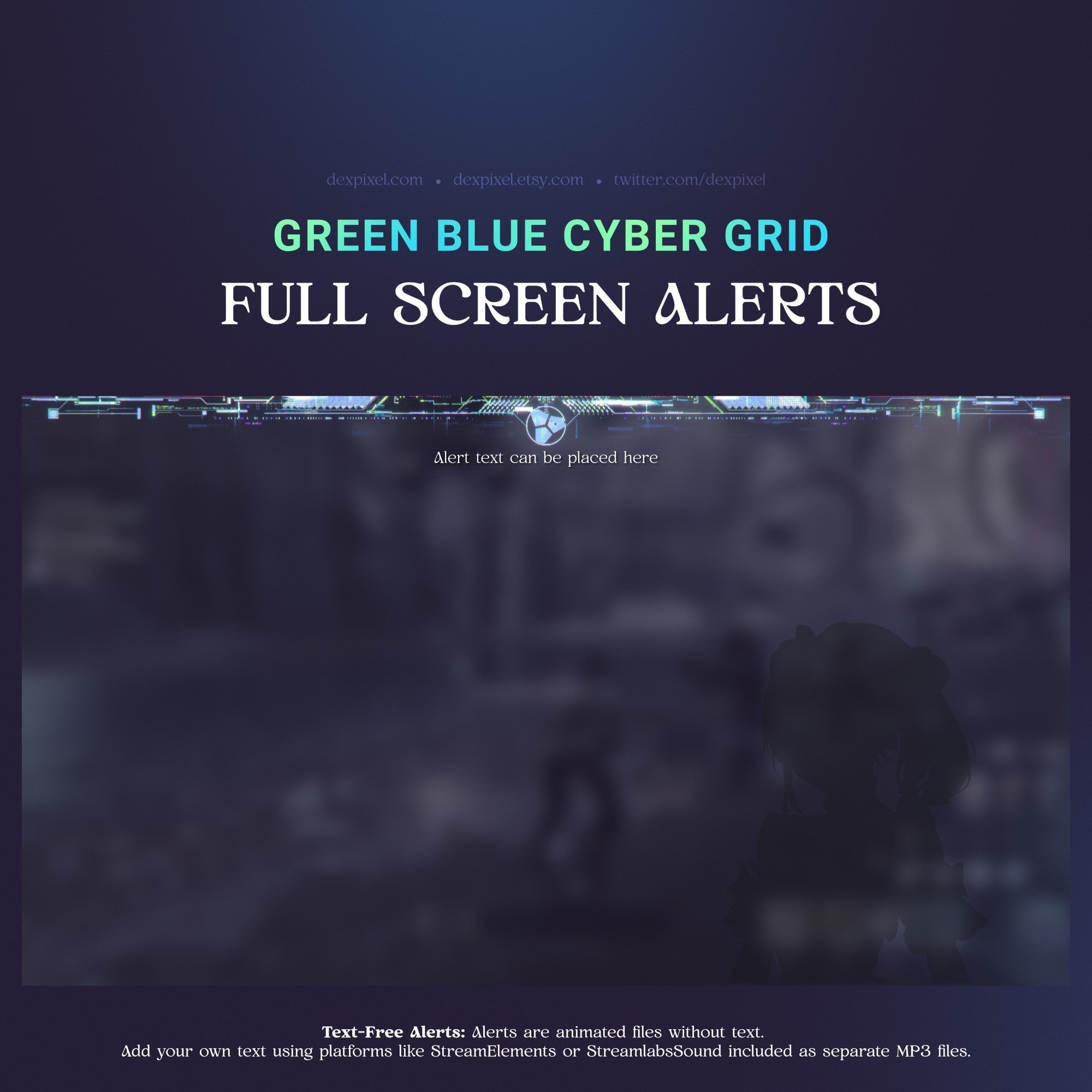 Cyber grid full screen alerts.
