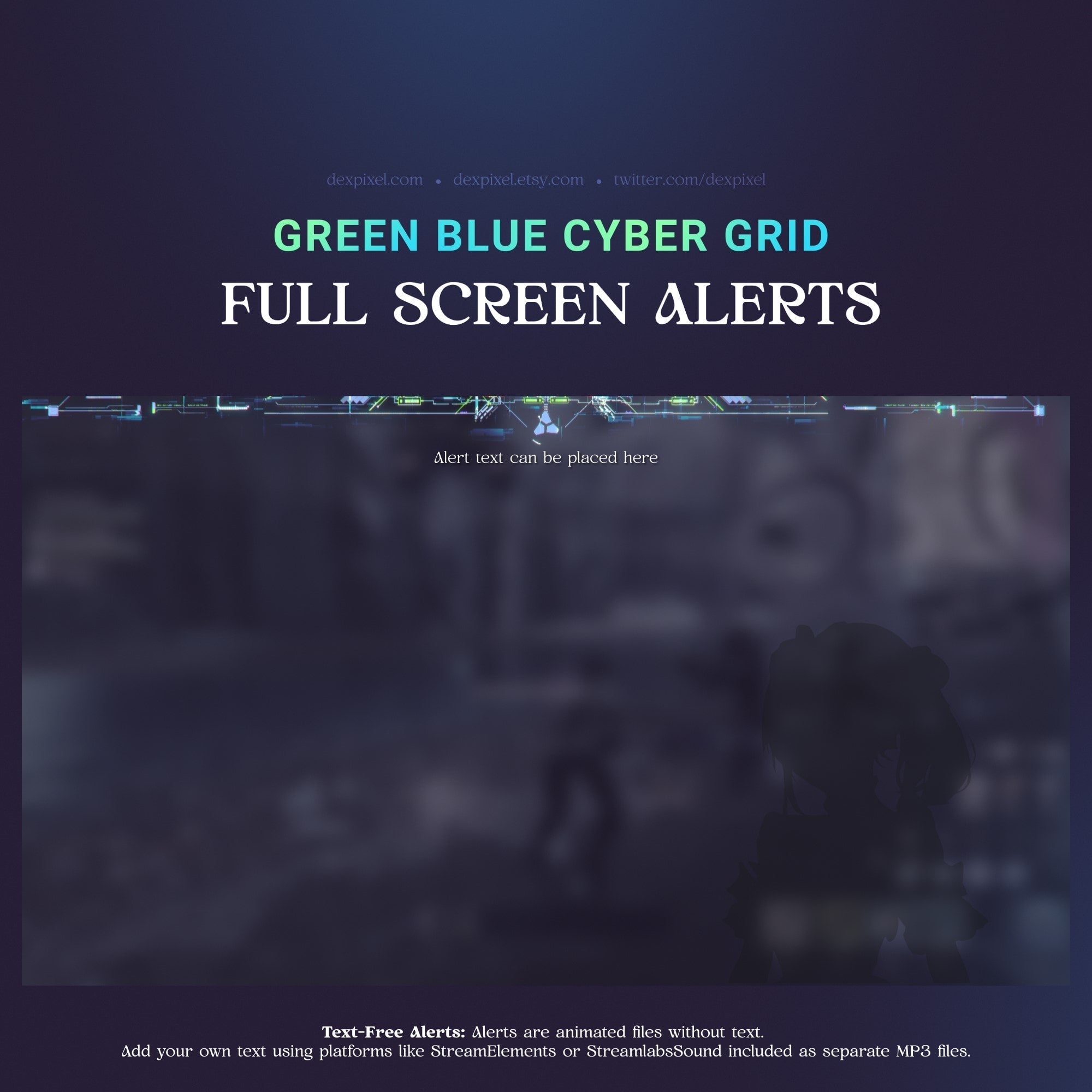 Cyber grid full screen alerts.