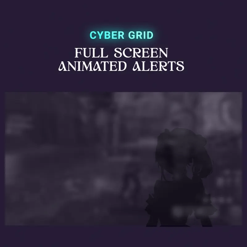Cyber grid animated alerts.
