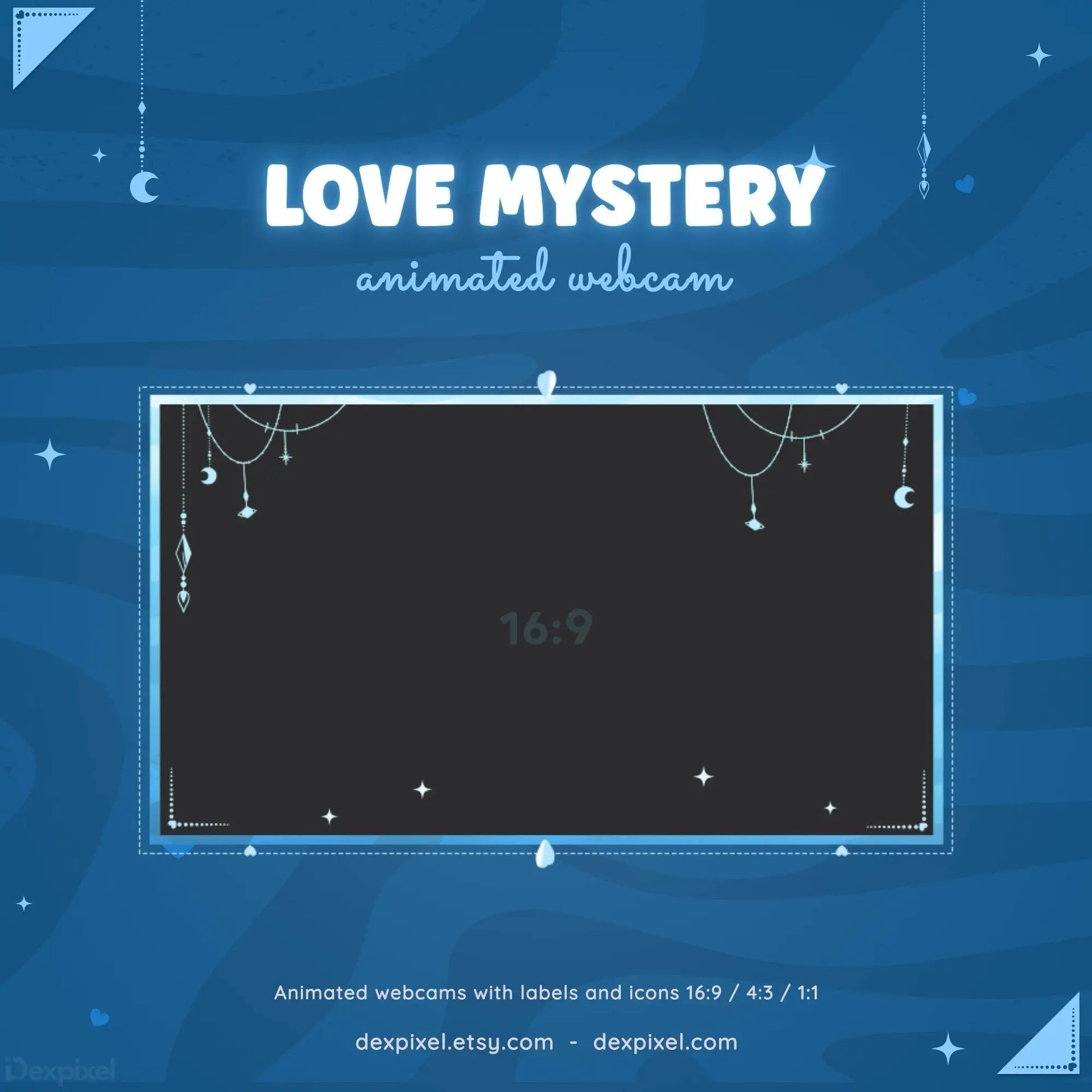 livestream blue love mystery webcam overlay
