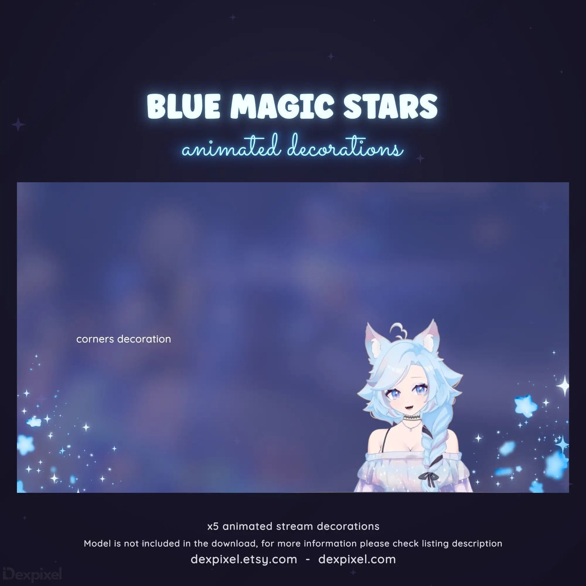 VTuber Aesthetics | Floating Star Effects for Streams