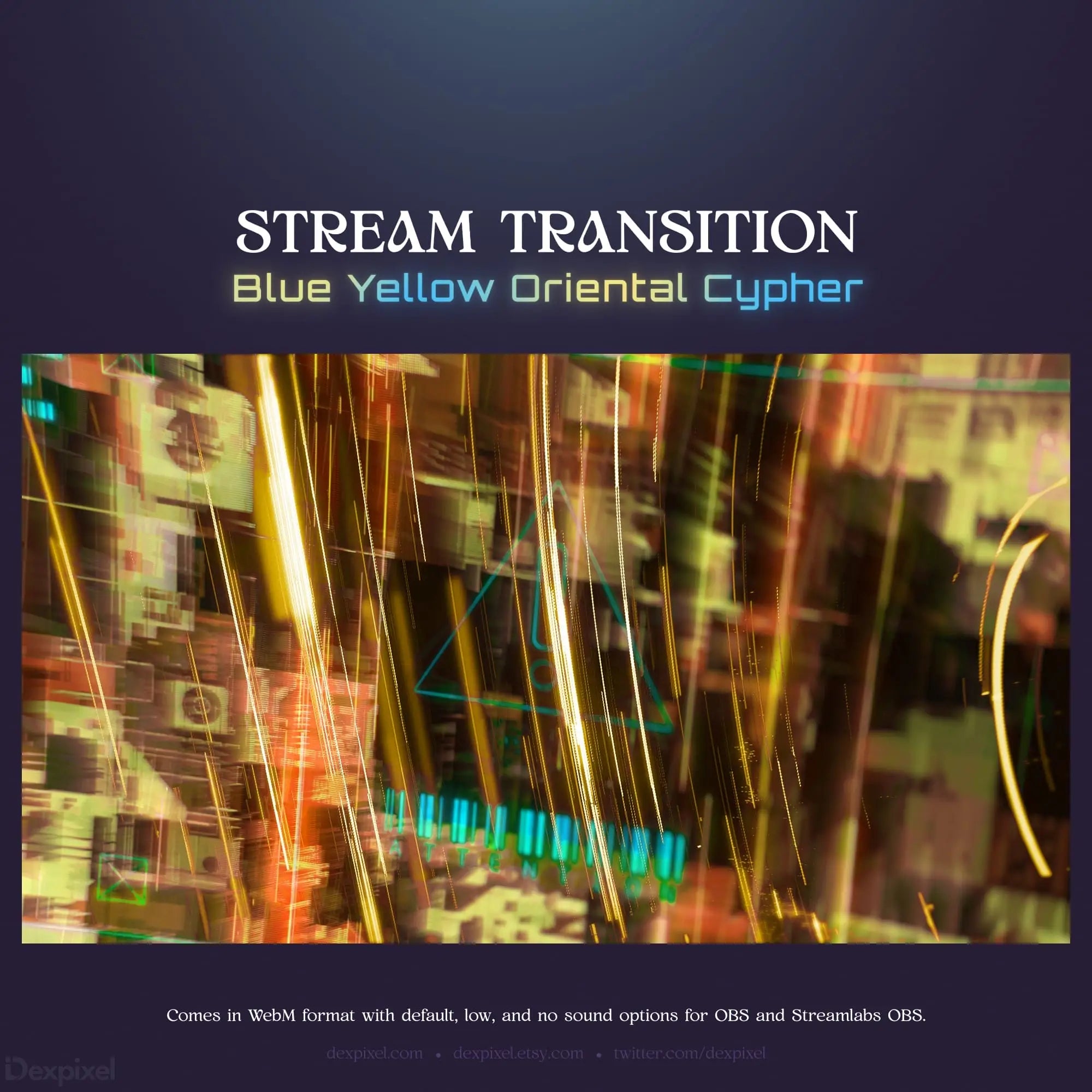 Stream transition graphic.