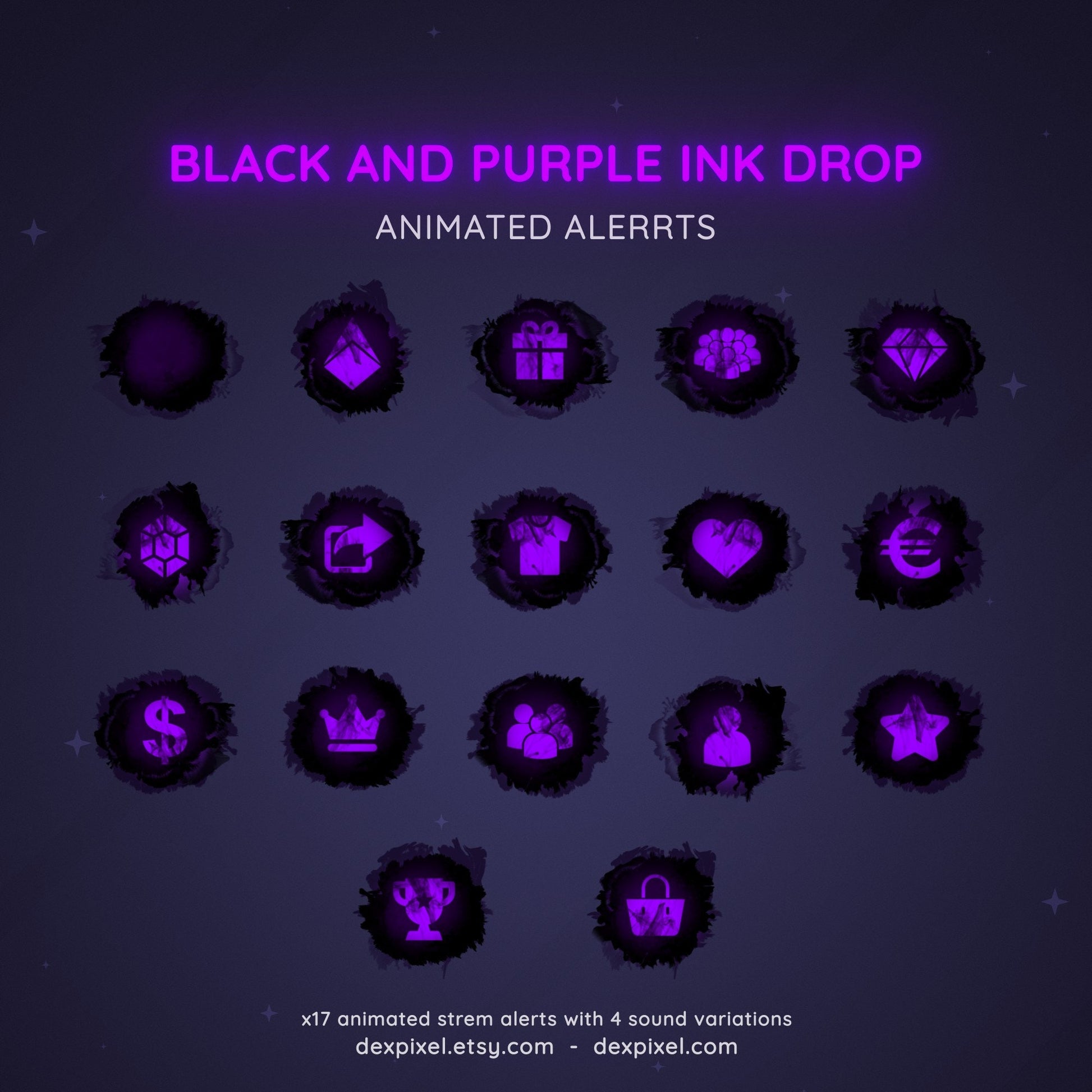 custom ink drop twitch stream alerts
