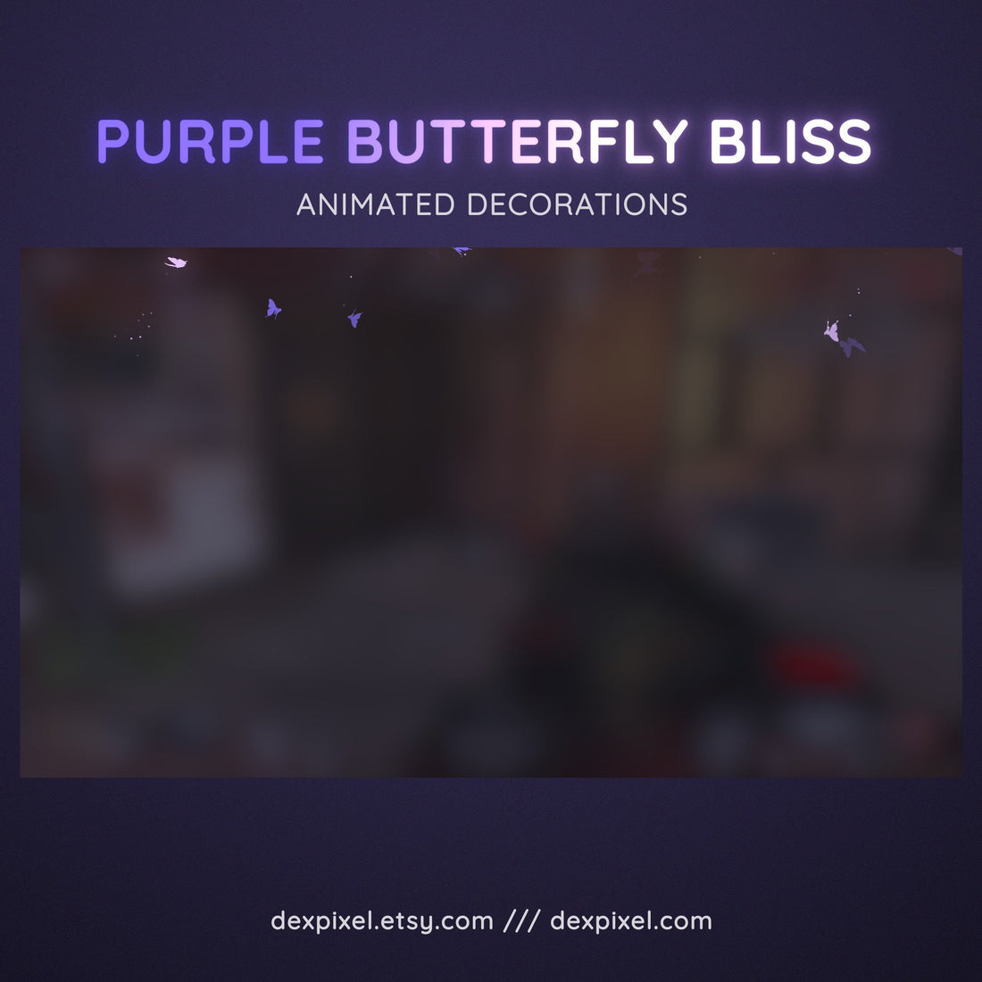 pastel butterfly fullscreen overlay stream