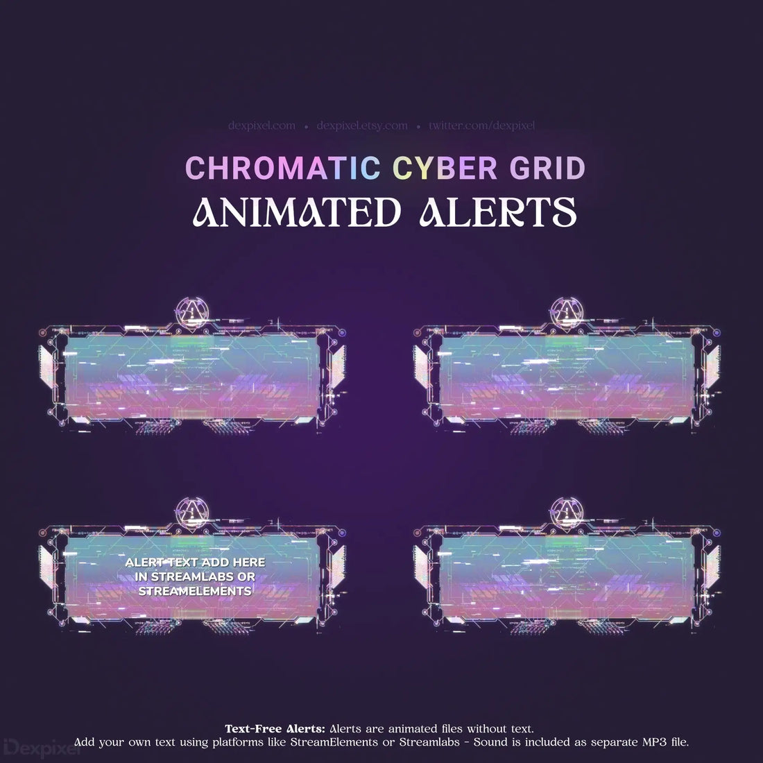 Animated alert templates.