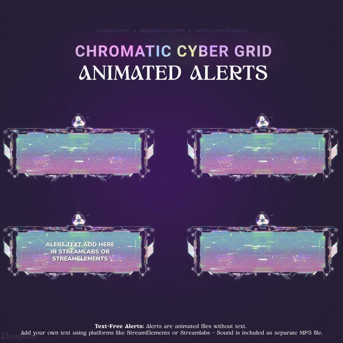 Animated alert templates.
