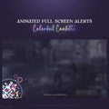 Animated full-screen alerts.