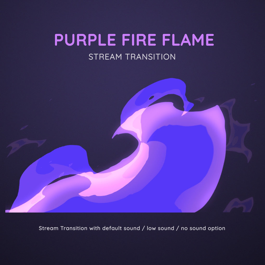 Fire flame cast purple, pink cartoon transition