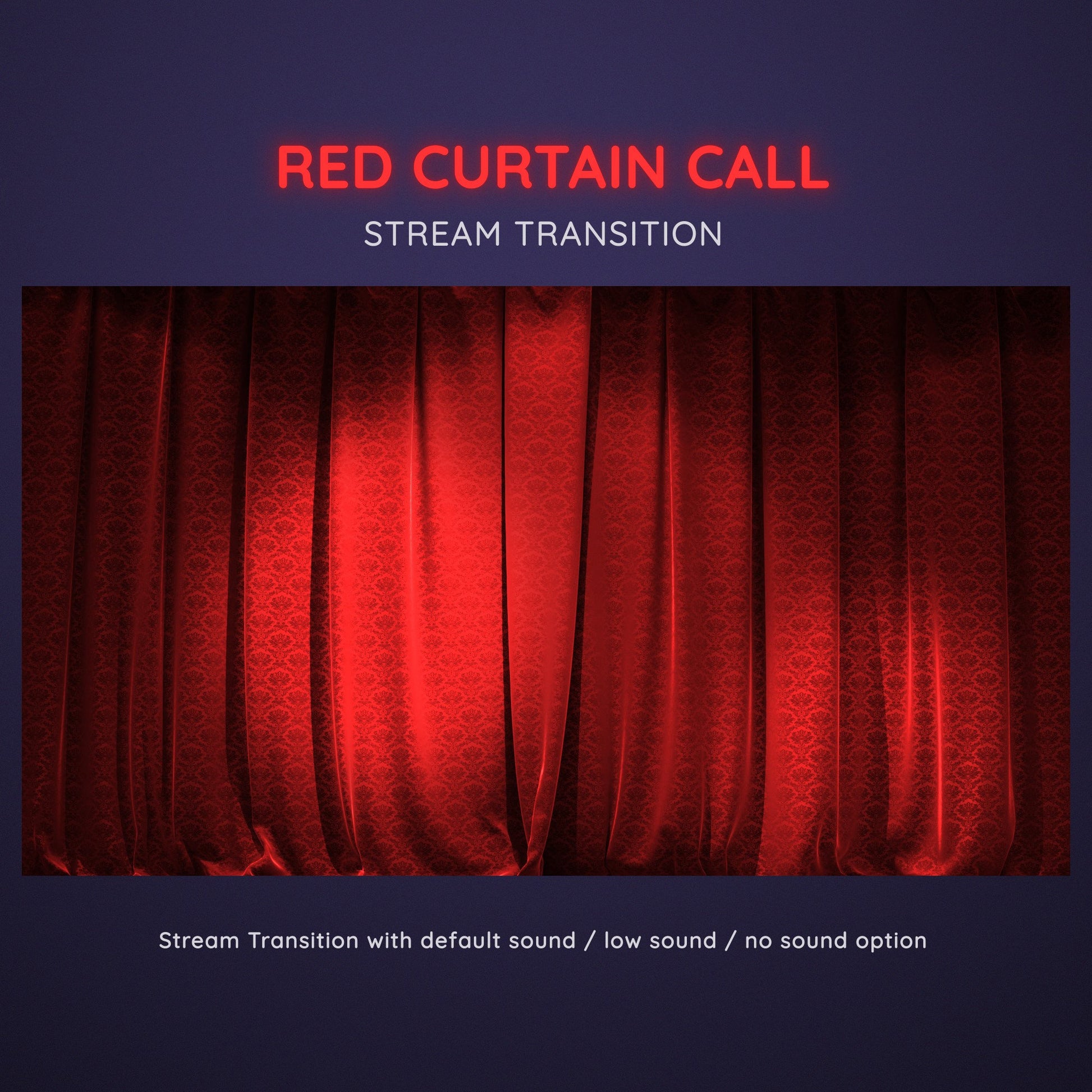 crimson red curtain stream transition
