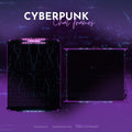 Cyberpunk Purple Animated Stream Scenes - Pack