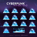 Cyberpunk Purple Glitch Stream Alerts - Animated