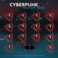 Cyberpunk Blue Glitch Stream Alerts - Animated