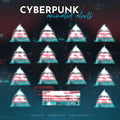 Cyberpunk Blue Glitch Stream Alerts - Animated