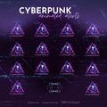 Cyberpunk Purple Glitch Stream Alerts - Animated