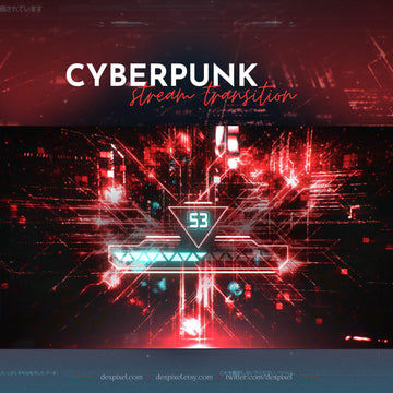 cyberpunk red blue stream transition