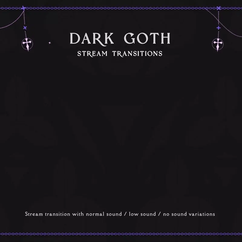 A digital overlay for stream transitions.