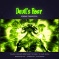 A digital stream transition featuring a roaring, hulking, green-glowing creature.