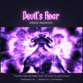 A stream transition with a roaring, glowing purple monster.