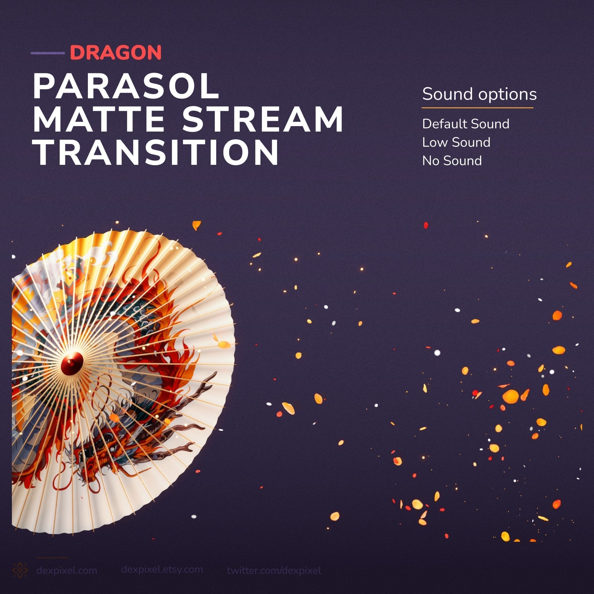 Dragon-themed parasol.