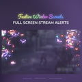 Neon rainbow lights stream alert system.