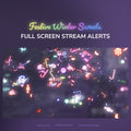 Neon candy-themed stream alert screen saver with colorful, glowing sweets and lollipops design.