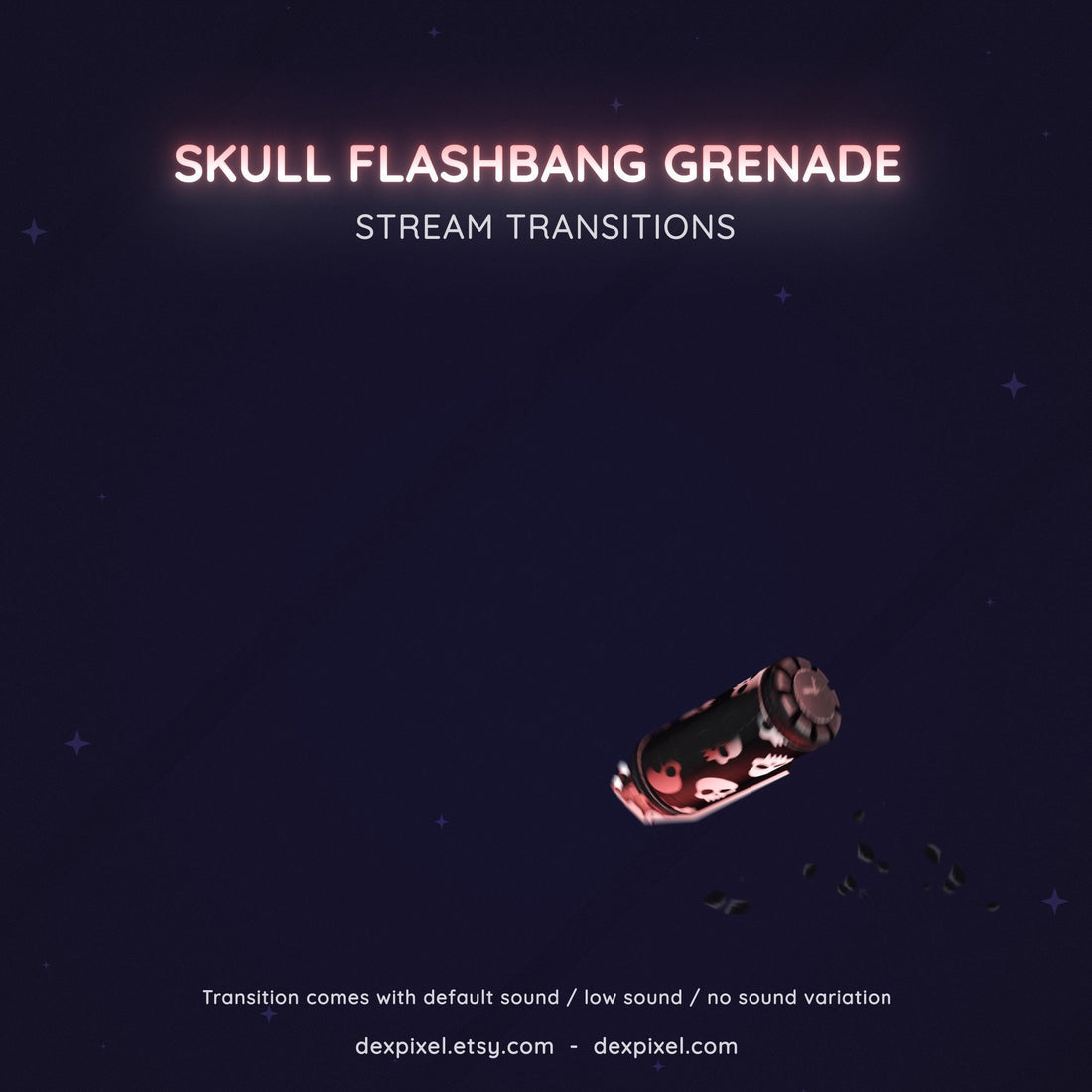 grenade flashbang skulls stream transition
