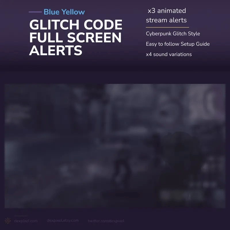 Animated stream alerts.