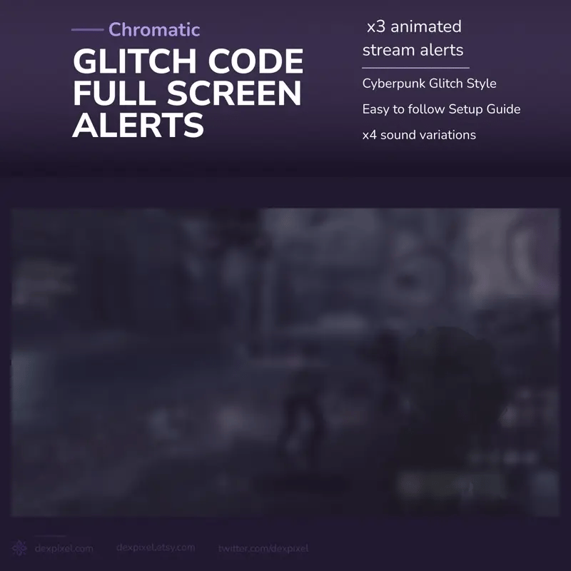 Animated stream alerts.